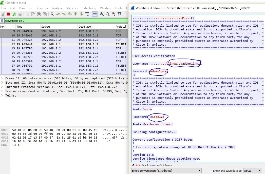 wireshark filters to display trafic between ip and router